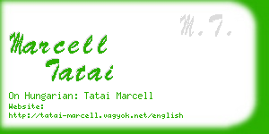 marcell tatai business card